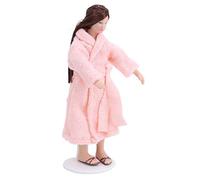 1:12 Miniatura Casa de Cerámica Muñeca Modelo Mujer Señora Largo Vestido Muñeca Juguete Decoración 1:12 Miniatura Casa de Muñeca Decoración Casa de Muñeca Accesorios (Camisa