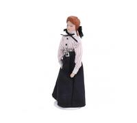 1.12 Miniature Ceramic Doll House Toy Collection - Lady Dress Toy Decoration for Collectors