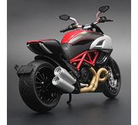 1:12 para Big Devil Aleación Locomotora Modelo Motocicleta Juguete Sonido Y Luz Niño Colección Decoración Regalo