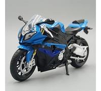 1:12 para BMW S1000RR Diecast Modelo De Motocicleta Deportiva Réplica Juguete con Sonido Y Luz para Regalos Niños Colección Adultos