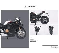 1/12 para Ducati Panigale V4S Corse Aleación De Carreras Motocicleta Metal Campo A Través Modelo Colección Juguete para Niños Regalo