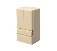 1:12 Scale Doll Refrigerator, Door Mini Fridge, Toy Kitchen Accessory with Realistic Design, Furniture with Compact Storage, Pretend Play with Fun Feature, Kids Play Home for Easter Birthday
