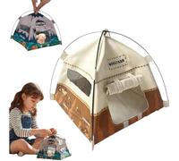 1:12 Scale Miniature Camping Tent, 7.2 Inch Realistic Doll House Tent, Portable Movable Handmade Mini Tents for Diorama Displays,Photography Props,Christmas Birthday Gifts Decor