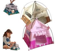 1:12 Scale Miniature Camping Tent, 7.2 Inch Realistic Doll House Tent, Portable Movable Handmade Mini Tents for Diorama Displays,Photography Props,Christmas Birthday Gifts Decor