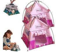 1:12 Scale Miniature Camping Tent, 7.2 Inch Realistic Doll House Tent, Portable Movable Handmade Mini Tents for Diorama Displays,Photography Props,Christmas Birthday Gifts Decor