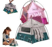 1:12 Scale Miniature Camping Tent, 7.2 Inch Realistic Doll House Tent, Portable Movable Handmade Mini Tents for Diorama Displays,Photography Props,Christmas Birthday Gifts Decor