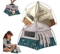 1:12 Scale Miniature Camping Tent, 7.2 Inch Realistic Doll House Tent, Portable Movable Handmade Mini Tents for Diorama Displays,Photography Props,Christmas Birthday Gifts Decor