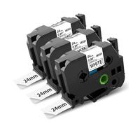 1-12PK Tz 24mm cinta de etiquetas laminada, Compatible Brother TZe-651 TZe-251 TZe151-751 Tze cinta de 1 pulgada for p-touch D600 P710BT P700(3PK)