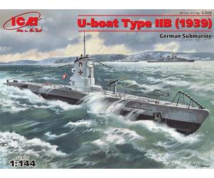 1:144 ICM KIT U-Boat Type Iib 1939German Submarine Kit ICMS009