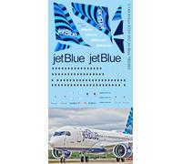 1/144 Water Decals para Airbus A220-300 JetBlue Livery Decal TBD982