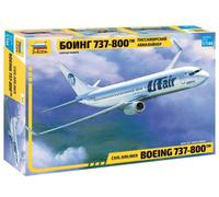 Zvezda Kit de construcción 500787019 - 1:144 Boeing 737-800, plástico sin lacar