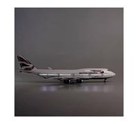 1 150 Apto para B747, Modelo De Avión Aviación, Juguete con Luces Y Ruedas, Aleación Resina Fundida A Presión Kit de Juego de Pasatiempo(B)