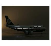 1/157 Apto para EVA Air Boeing B747 Avión De Resina Aviación Airbus con Luces Y Ruedas Coleccionables Kit de Juego de Pasatiempo(B)