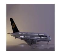 1 160 Apto para Airbus 380 A380 Modelo De Avión Aviación con Luces Y Ruedas Colección Aviones Resina Plástica Juego de Pasatiempos en Miniatura(B)