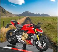 1:18 Aleación para Ducati para Super para Naked V4 S Motocicleta para Modelo Escala Juguete Scooter Regalo Pastel Adorno