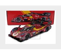Bburago - Ferrari 499P 24H LMH Hypercar 2025#51, Coche diecast a Escala 1:18, réplica Detallada con Puertas Que se abren, librea Oficial de Ferrari, Edad Recomendada: 14+