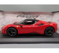Burago Maqueta Coche Ferrari SF90 Stradale, Escala 1:18, Modelo de colección con carrocería detallada, Interior realista y acabados premium, Ideal para exhibición (78074)