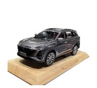 1/18 Changan CS75 Plus - SUV Todoterreno con Tracción Total Y Base De Madera Maciza Modelo De Coche De Aleación(Black)