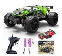 1:18 coche teledirigido a partir de 3 años, Monster truck teledirigido 25 km/h, camión monstruo teledirigido con luz de carrocería/dos carcasas, 2,4 GHz, monstertruck teledirigido a partir de 4, 6