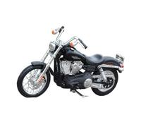 1:18 Harley 2006 Dyna Street Bob, Modelo De Motocicleta De Aleación, Simulación De Fundición A Presión, Motocicleta De Carreras Callejeras De Metal