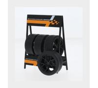 Expositor de Ruedas para Audi RS3 con Dos Ejes y Cuatro Ruedas Negro 1:18 IXO Mo