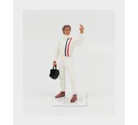 1:18 KK SCALE Figures Steve With Separate Decals White Red Blue KKDCFIG012