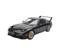 1:18 Mazda RX-7 Modelo De Coche De Aleación para Adultos Colección Exhibición Recuerdo Decoración del Hogar Exquisita Artesanía Decoración(Black)