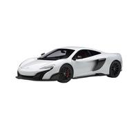 1/18 McLaren 675LT Modelo De Coche Deportivo, Decoración del Hogar Fundición De Metal Colección De Vehículos(White)