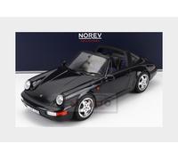 Norev Compatible con Porsche 911 (964) Carrera 4 Targa 1991 azul oscuro metálico modelo coche 1:18