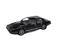 1:18 para Aston Martin Lagonda 1986 Sedán Escala Metal Fundido Tema Decorado Coche para Modelo Negro