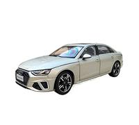1 18 para Audi White Gold A4L 2020 Aleación Fundición Presión Modelo Estático Colección Manualidades Coche Regalo No Control Remoto Modelos