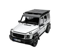 1:18 para Benz Clase G G500 Modelo Coche Aleación Completamente Abierto Adornos Fundición Metal A Gran Escala Exquisita Artesanía Decoración(Silver)