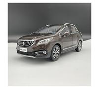 1/18 para Dongfeng Peugeot 3008 Decoración De Modelo De Coche Todoterreno De Alta Simulación De Metal Fundido A Presión(Oro)
