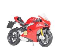 1:18 para Ducati Panigale V4 Modelo De Motocicleta Aleación Simulación con Fondo Base Escena Club Motocicletas