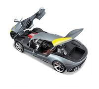 1 18 para Ferrari Monza Sp1 Aleación Diecast Modelo Simulación Estática Coche Ornamento Hombres Regalo Plata No Control Remoto Modelos