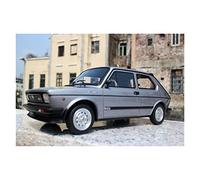 1/18 para Fiat 127 Resina De Lujo Modelo De Coche De Alta Simulación Exquisita Decoración Artesanal(Cromo)