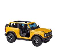 1 18 para Ford 2021 Mustang Wildtrak, Puerta de fundición a presión aleación simulación, Puede Abrir el Modelo Coche Terminado(Badlands Yellow)