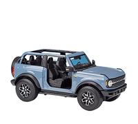 1 18 para Ford 2021 Mustang Wildtrak, Puerta de fundición a presión aleación simulación, Puede Abrir el Modelo Coche Terminado(Badlands Blue)