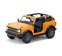 1 18 para Ford Bronco Badlands 2021 Juguete De Modelo De Coche Altamente Simulado Decoración del Hogar para Niños Miniaturas De Automoción(Naranja)