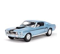 1 18 para Ford Mustang 1968 GT Cobra Jet, Coche Deportivo, aleación de fundición a presión, Modelo simulación estática(A)