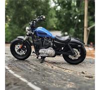 1:18 para Forty-Eight Special Alloy Sports Motorcycle Model Metal Cross-Country Racing Kids Toys Gifts