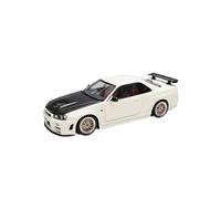 1:18 para Nissan GT-R R34 Z-Tune Simulación Modelo De Coche De Aleación Exhibición De Colección Miniaturas De Automoción