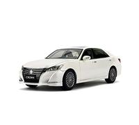 1 18 para Toyota 2015 Corona Blanca Aleación Fundición A Presión Modelo Estático Coche Artesanía Colección Regalo Moda Miniaturas De Automoción