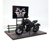 1:18 para Triumph Trident 660 Modelo De Motocicleta Aleación Simulación con Fondo Base Escena Club Motocicletas Moto