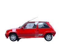 1:18 para Turbo GT Aleación Escala Simulación Rojo Modelo Coche Metal Estático Manualidades O Decoración para El Hogar