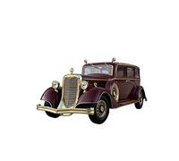 1 18 para Último Emperador Coche Clásico Aleación Roja Fundición Presión Modelo Estático Colección Manualidades Regalo No Control Remoto Modelos
