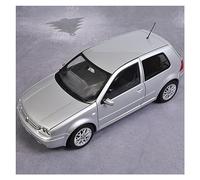 1 18 para Volkswagen Golf MK4 Modelo Coche Aleación De Metal De Alta Simulación como Regalo del Día del Padre Adulto Miniaturas De Automoción(Plata)