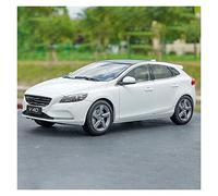 1/18 para Volvo V40 Metal Fundido A Presión Alta Simulación Versión De Viaje Decoración De Modelo De Coche(Bianco)