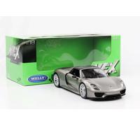 2013 Porsche 918 Spyder Convertible Gris 1:18 Welly 18051 Cochesdemetal.es