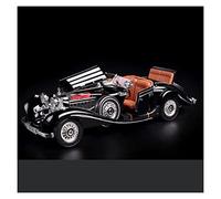 1 18 Simulación Aleación Fundida Presión Retro Clásico Modelo Coche Convertible Colección Decoración Coches Deportivos(Rojo)